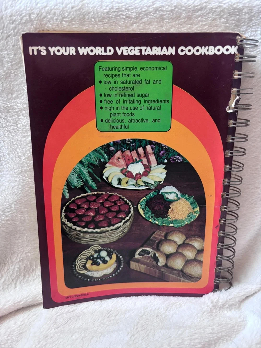 Vintage It's Your World Vegetarian Cookbook Enlarged Second Edition Retro